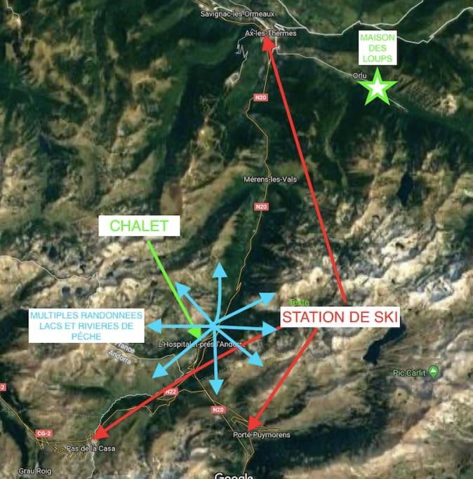 Chalet 6B Dans Les Pyrenees Proche D'Andorre LʼHospitalet-près-lʼAndorre Dış mekan fotoğraf
